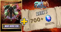 [Android] Global | Rank 1 | War hero fen | 700+ Crystal | Starter Account